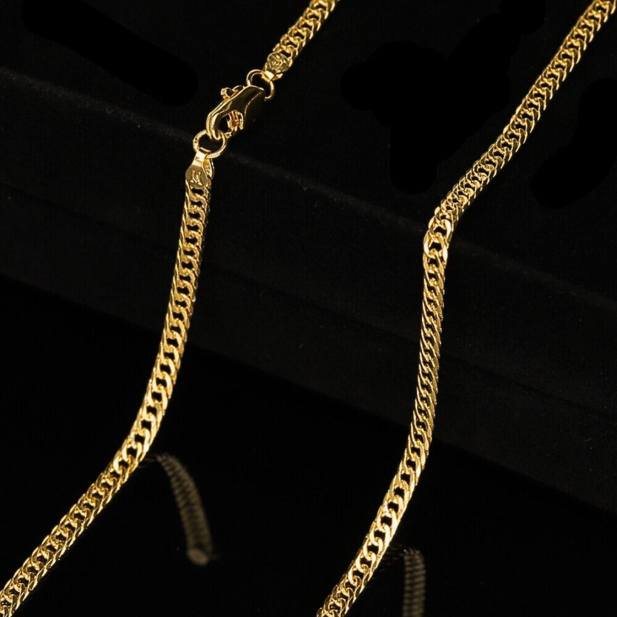 Cadena Aurux Cubana 3mm 60 cm