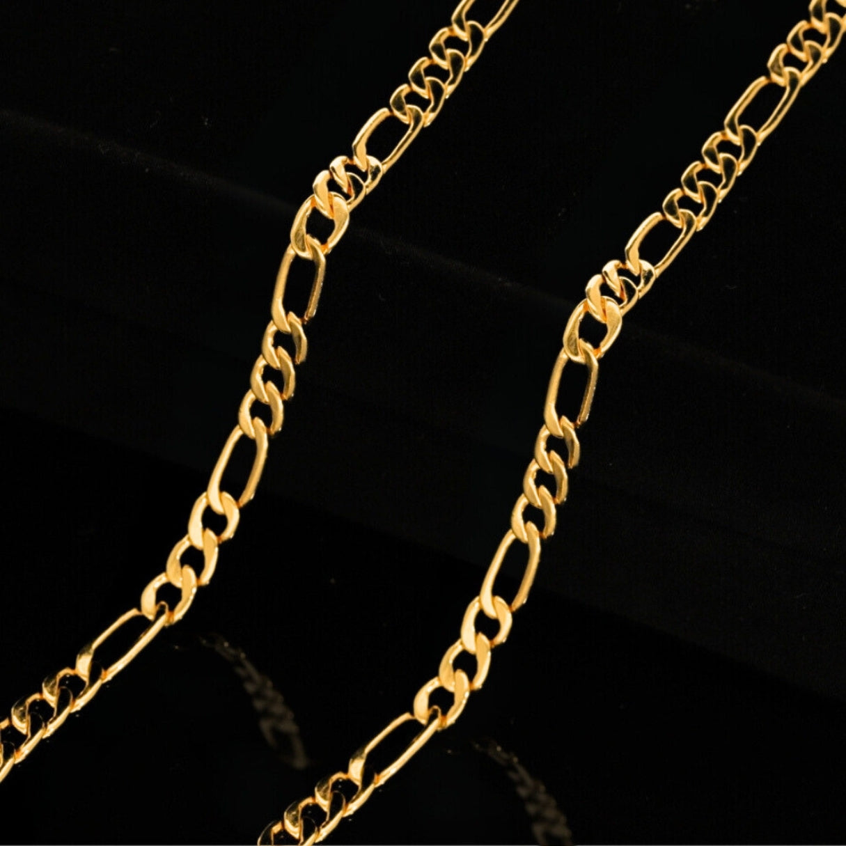 Cadena Aurux Carttier 3x1 4mm 60 cm