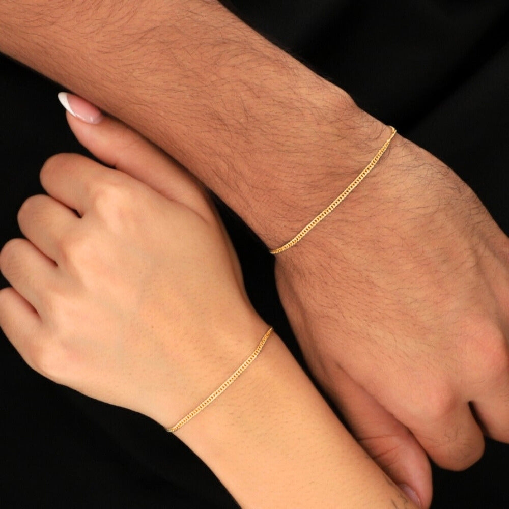Duo Pulseras Aurux cubana mini