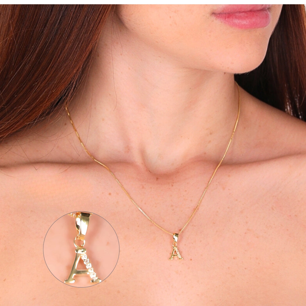 Cadena Aurux con inicial